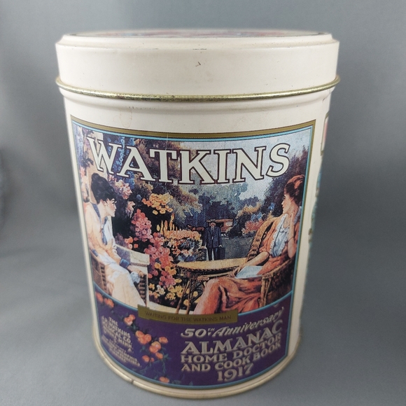 Vintage 1993 Watkins Heritage Tin Canister Set of 3 - Picture 6 of 16